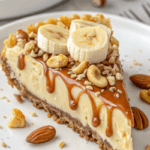 Banana Caramel Peanut Butter Cheesecake