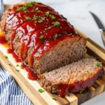 Bacon-wrapped Pioneer Woman Meatloaf with sweet-spicy glaze