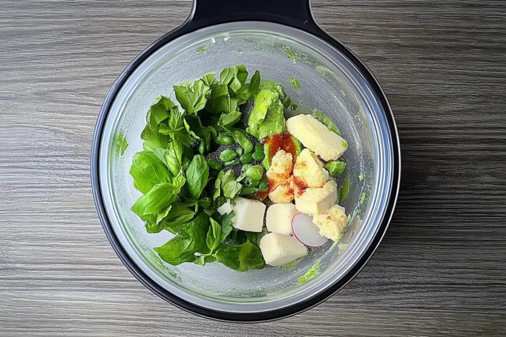 “Glass of vibrant green detox smoothie garnished with berries”
detox smoothie recipe
