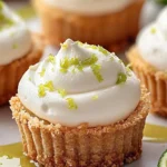No-bake mini key lime pies recipe with whipped cream and lime garnish