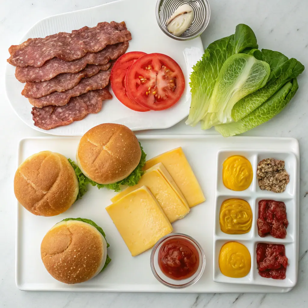 Golden Cheeseburger Rollups on a wooden board