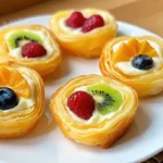Cheesecake Fruit Salad Roll Ups with cream cheese and fresh fruit in tortilla slices