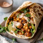 Bold chili lime chickpea cauliflower wrap with crispy chickpeas, smoky cauliflower & creamy sauce. Easy, zesty, and perfect for wraps lovers!