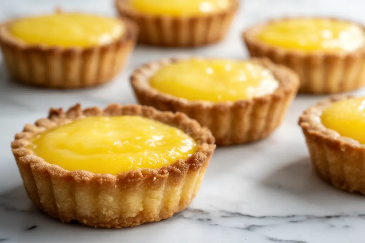 Mini lemon tarts Recipe with silky lemon curd filling