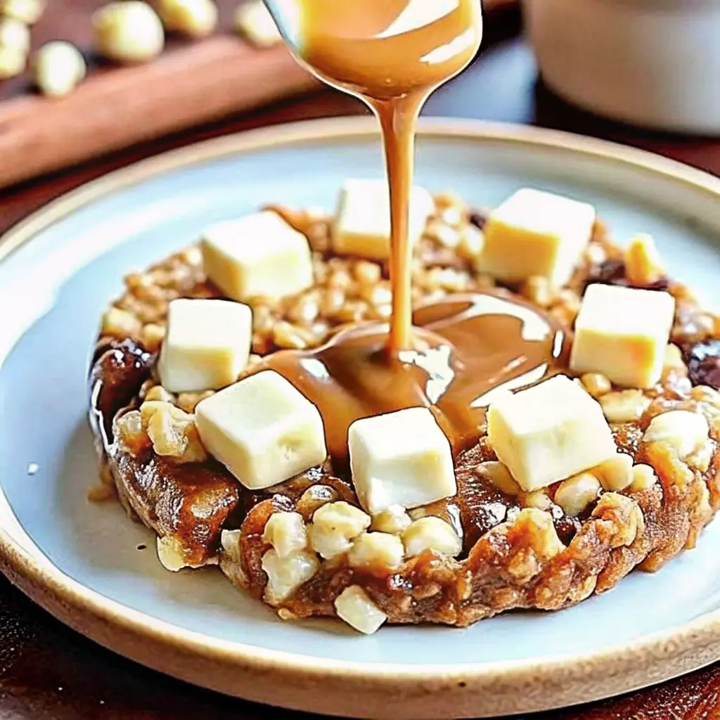 White Chocolate Drizzled Pancakes or Waffles