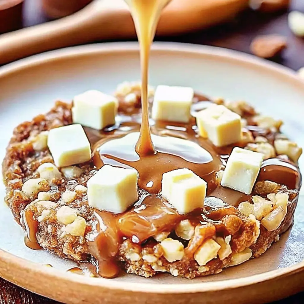 White Chocolate Drizzled Pancakes or Waffles