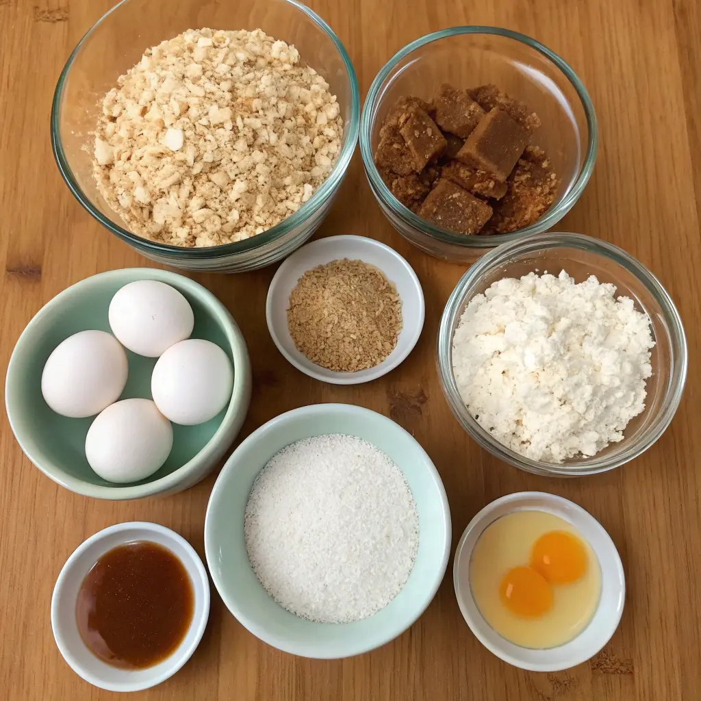 Chewy caramel coconut cookies with gooey centers and toasted coconut topping