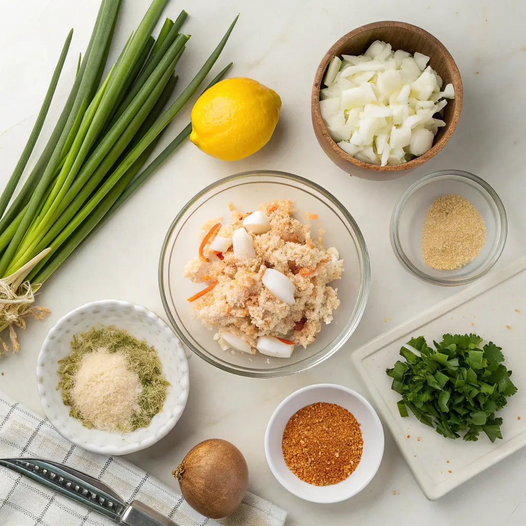 Golden baked Crab Bombs made with jumbo lump crab meat