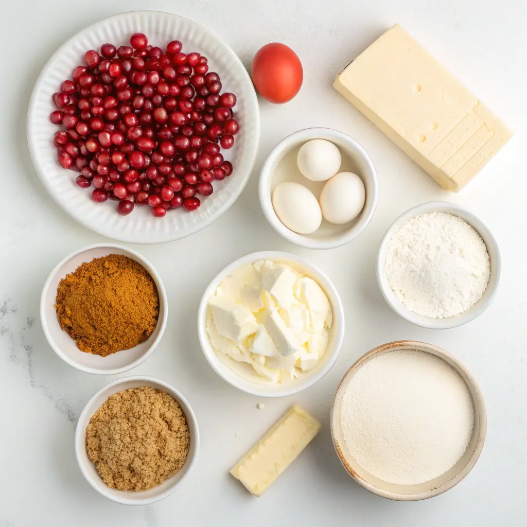 Slice of creamy pomegranate cheesecake topped with fresh ruby-red arils