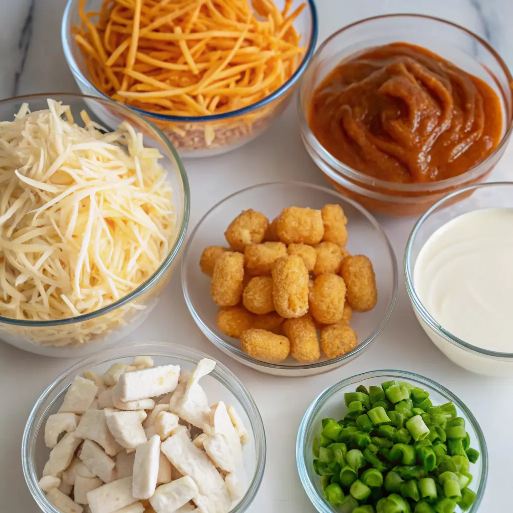 Buffalo Chicken Tater Tot Casserole Recipe