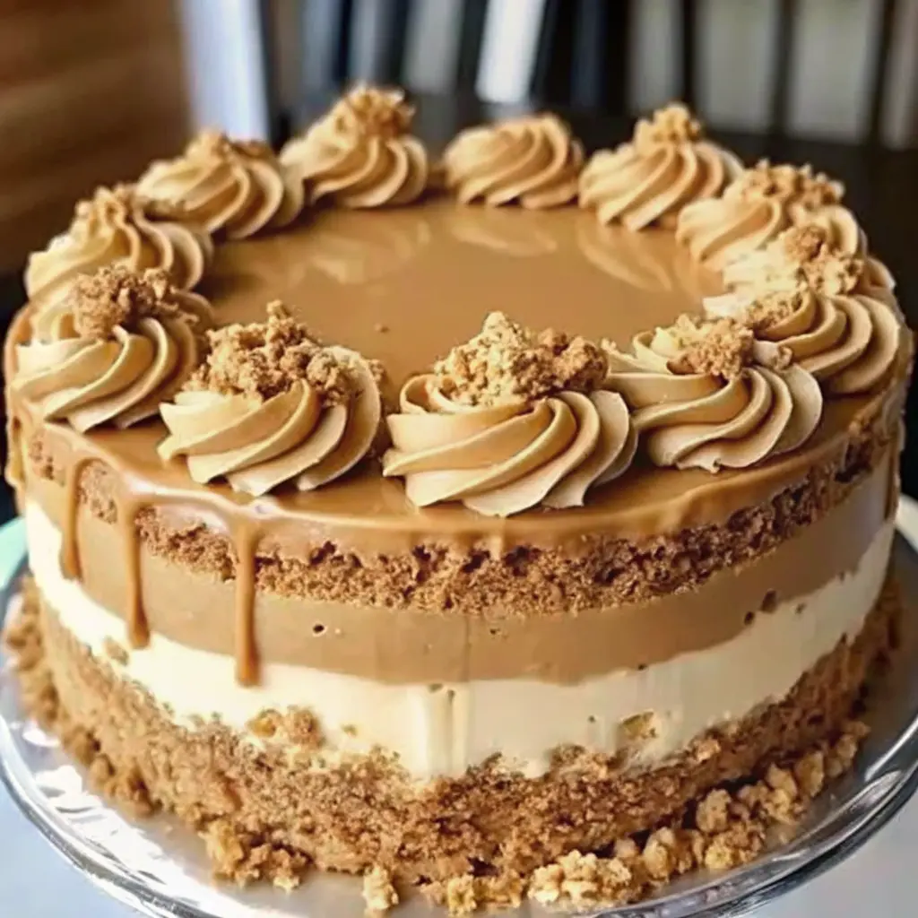 Coffee Walnut Delight slice with espresso buttercream and toasted walnuts