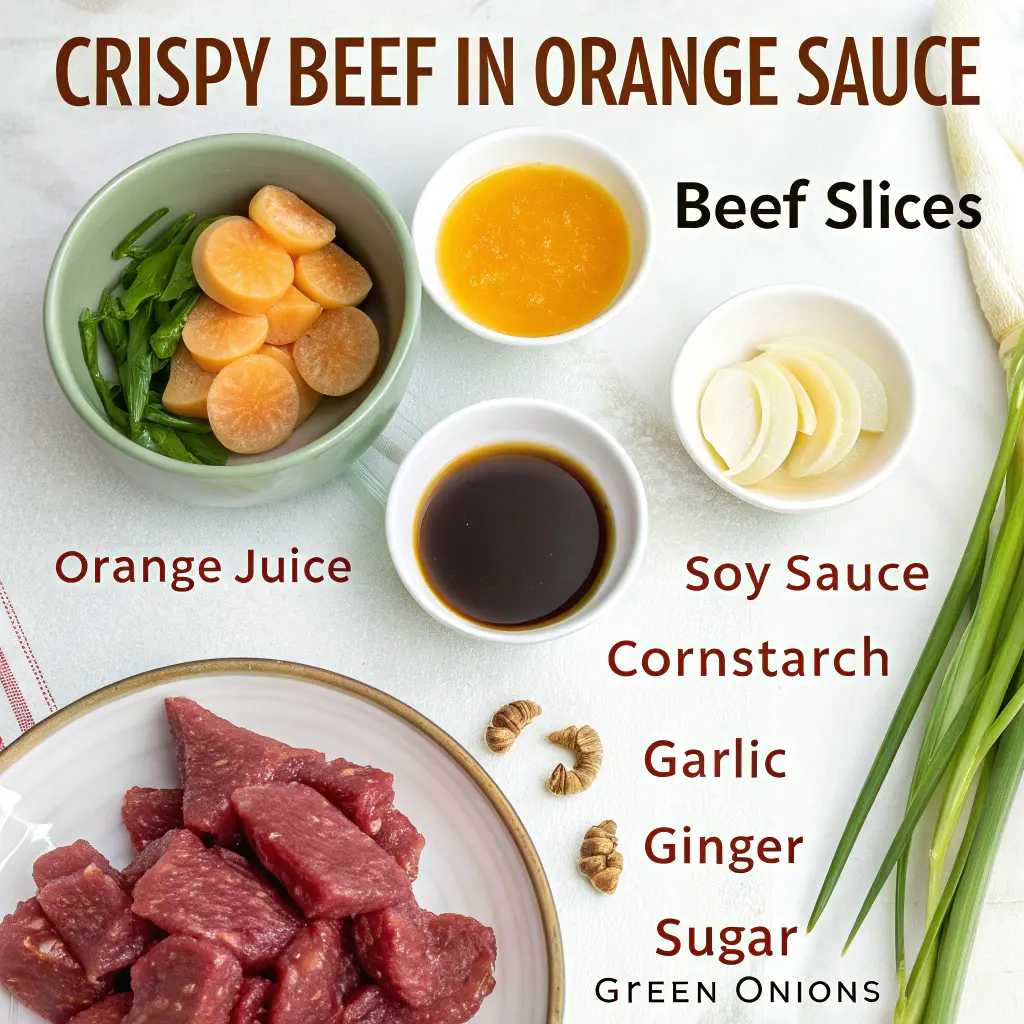 Crispy Beef in Orange Sauce