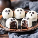 Ghost Oreo Balls Recipe—spooky-cute truffles with candy eyes