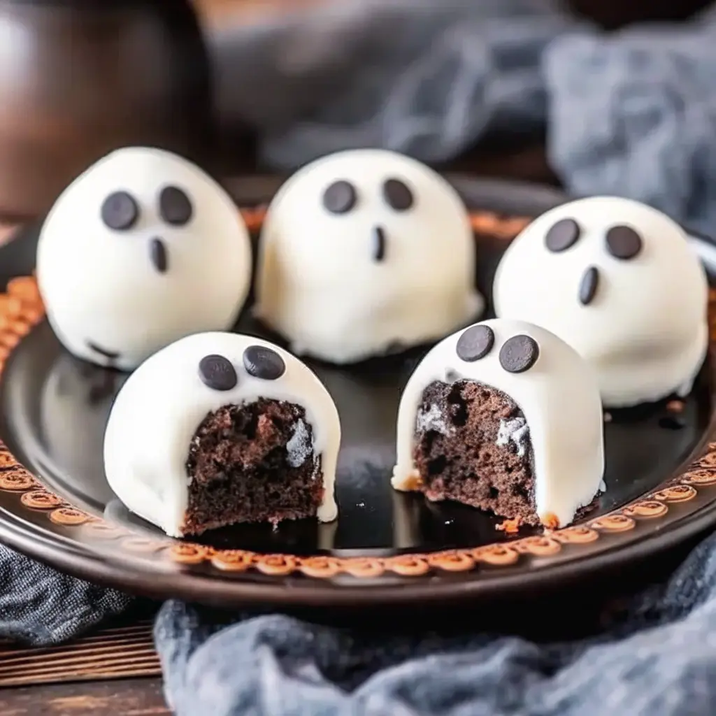 Ghost Oreo Balls Recipe—spooky-cute truffles with candy eyes