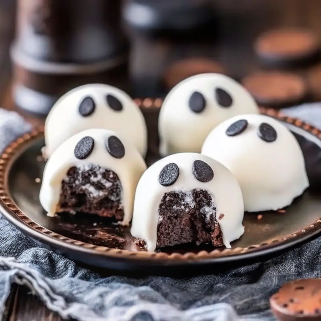 Ghost Oreo Balls Recipe—spooky-cute truffles with candy eyes