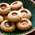 Hazelnut espresso cookies recipe—dark-chocolate drizzle on rack