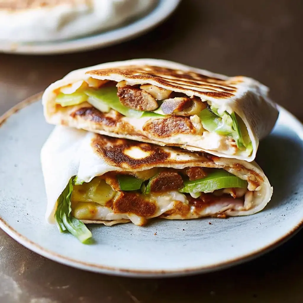 Mini Crunchwrap Supremes on a wooden board with dipping sauces