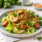 Sausage and cabbage stir fry
