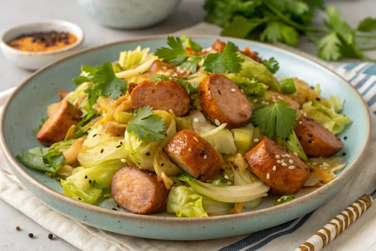 Sausage and Cabbage Stir Fry