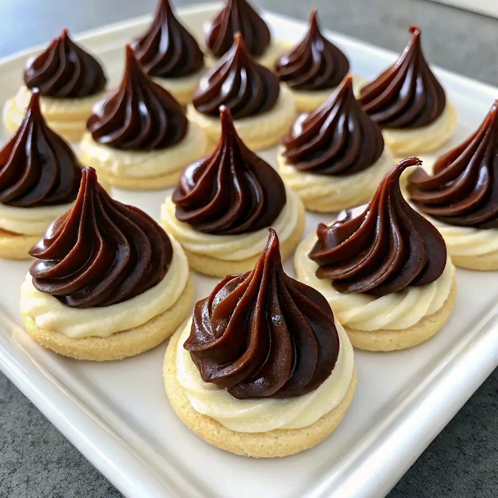 Chocolate Meringue Treats on a baking tray