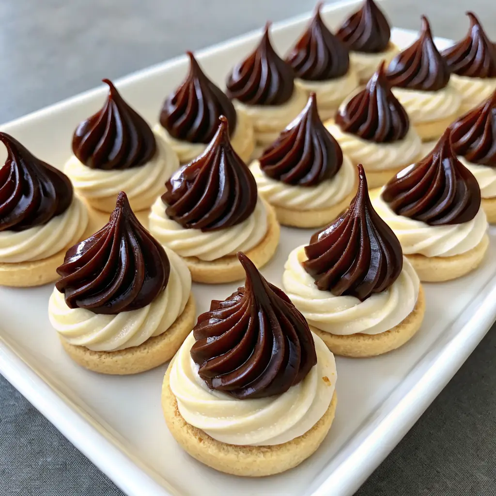 Chocolate Meringue Treats on a baking tray