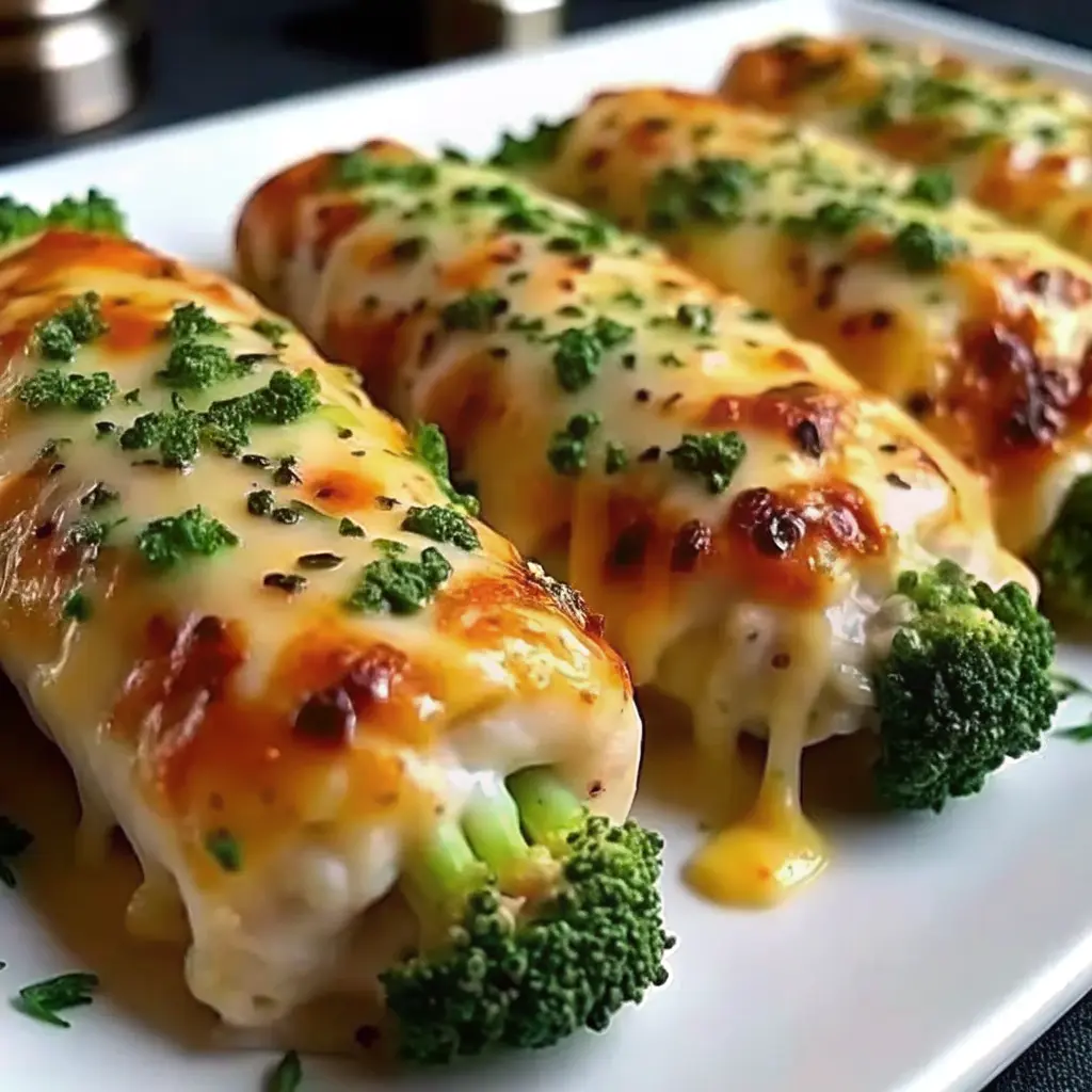 Broccoli Cheddar Chicken Roll-Ups