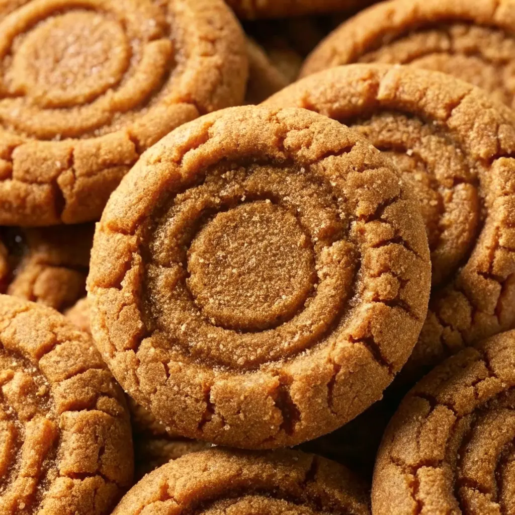 Stack of soft, chewy Brown Sugar Cookies with crackly, sugar-coated tops