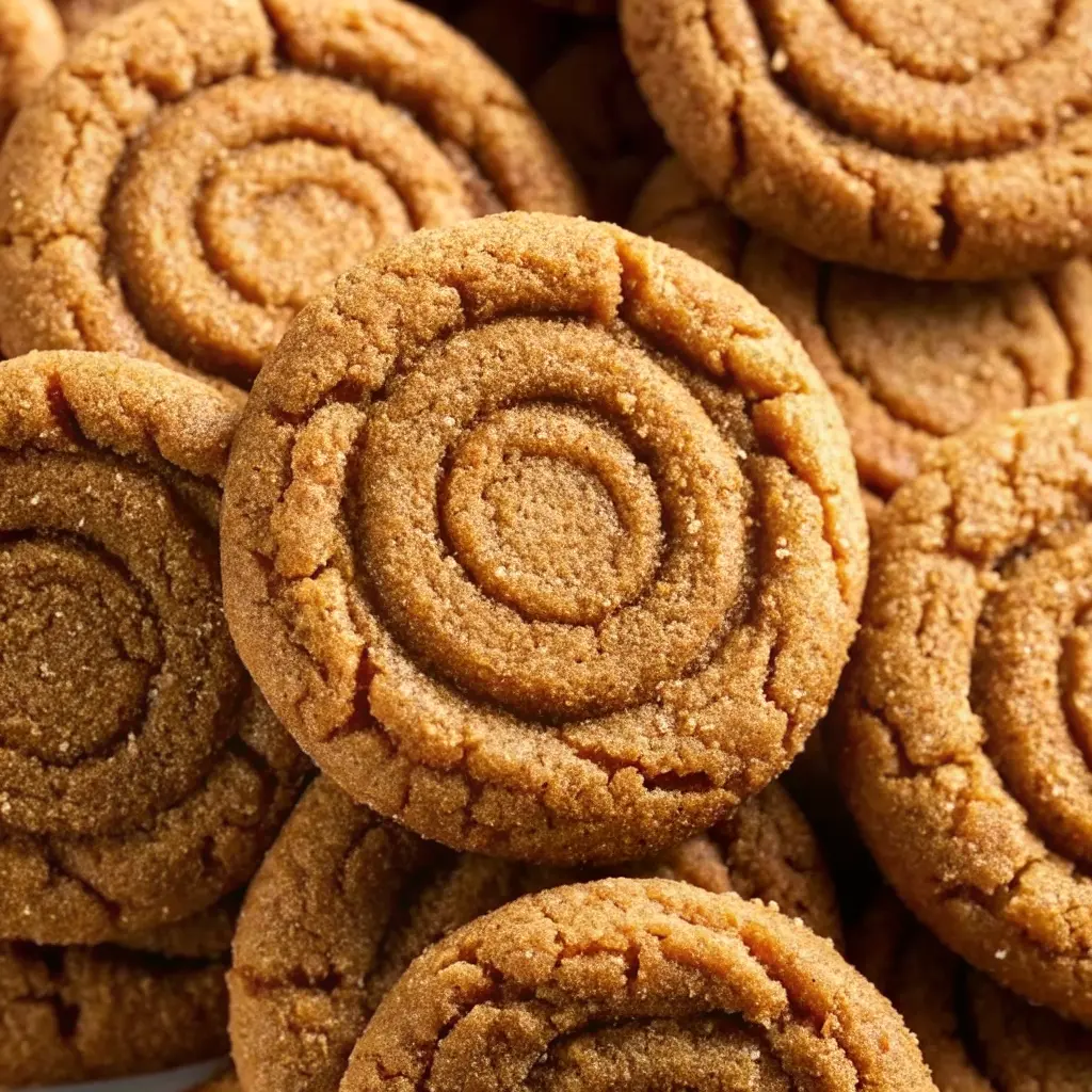 Stack of soft, chewy Brown Sugar Cookies with crackly, sugar-coated tops