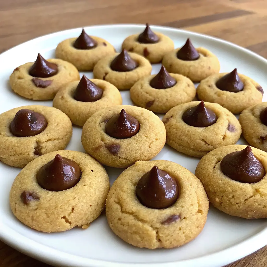 Chocolate Thumbprint Cookies with glossy ganache centers