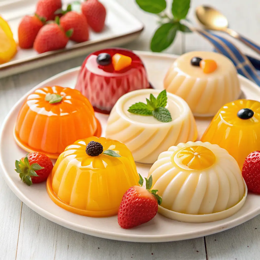 fruit-shaped mousse cakes dessert