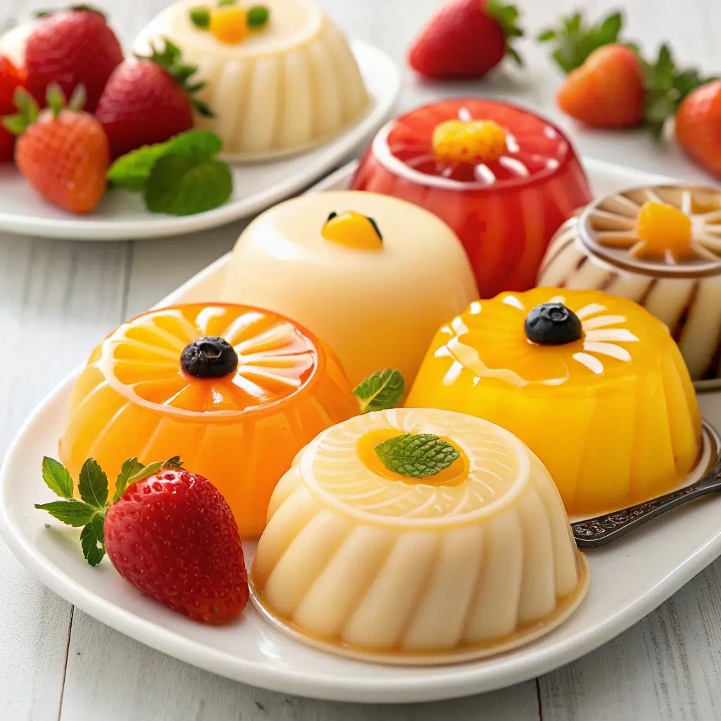 fruit-shaped mousse cakes dessert