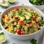 Southwest Quinoa Salad Recipe in a colorful bowl