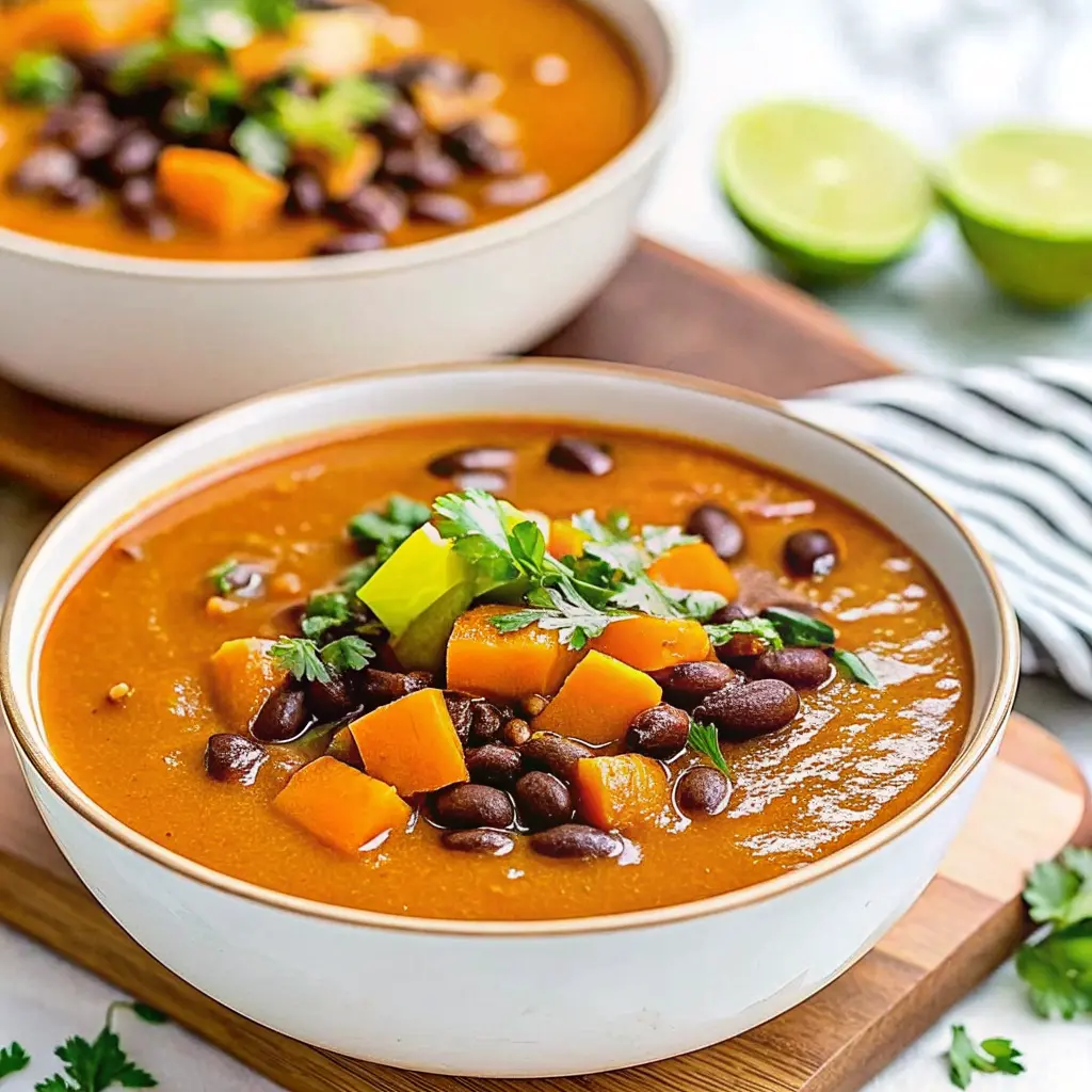 Sweet Potato and Black Bean Soup