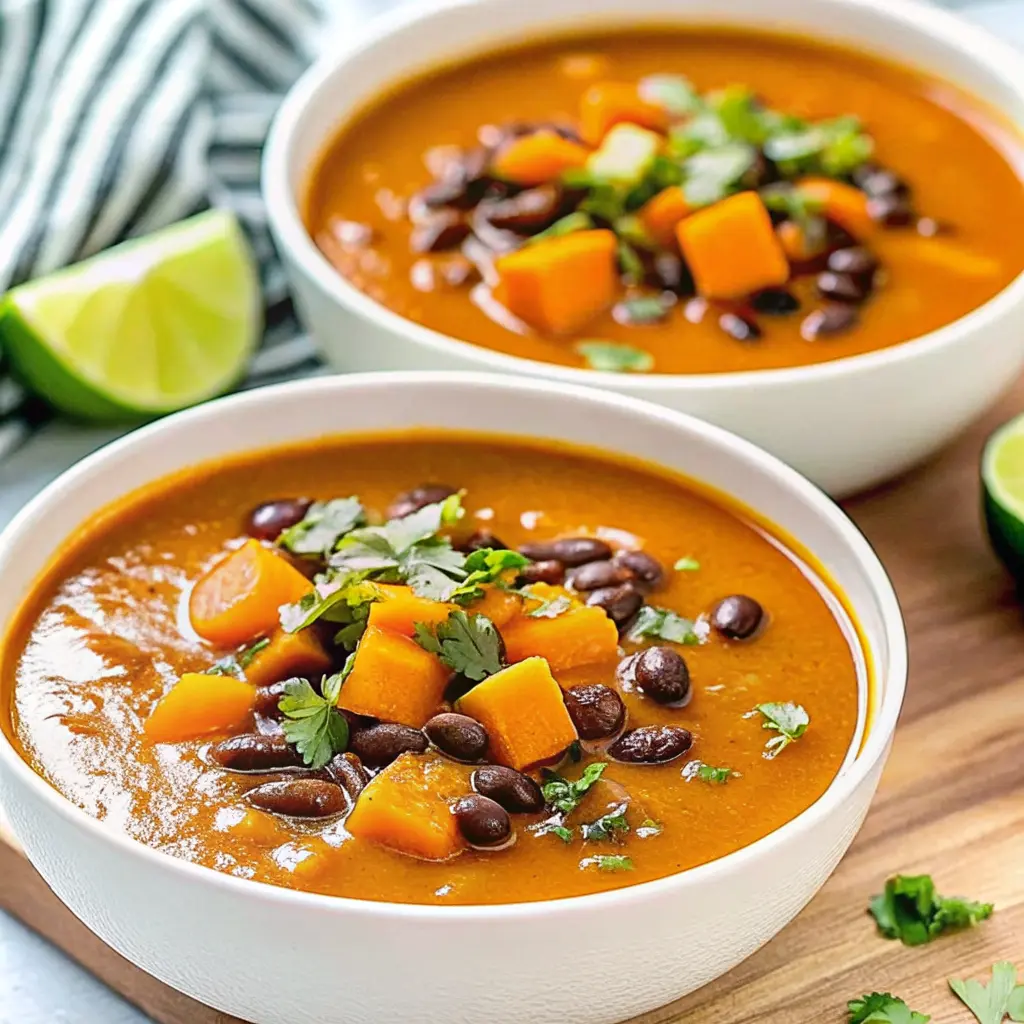 Sweet Potato and Black Bean Soup