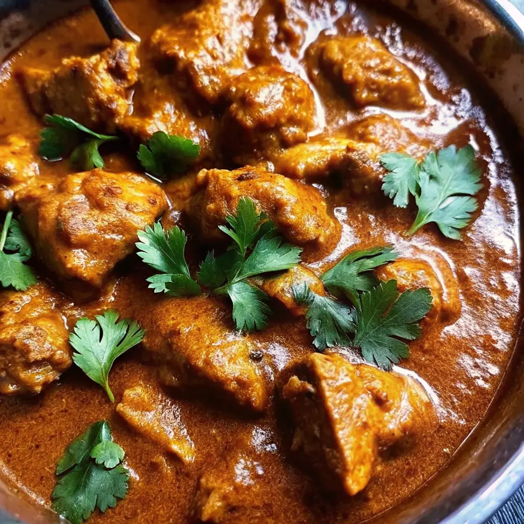 Thick and spicy Chicken Bhuna Recipe with rich bhuna masala coating tender chicken pieces
