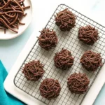 Easy Haystack Cookies stacked on parchment paper