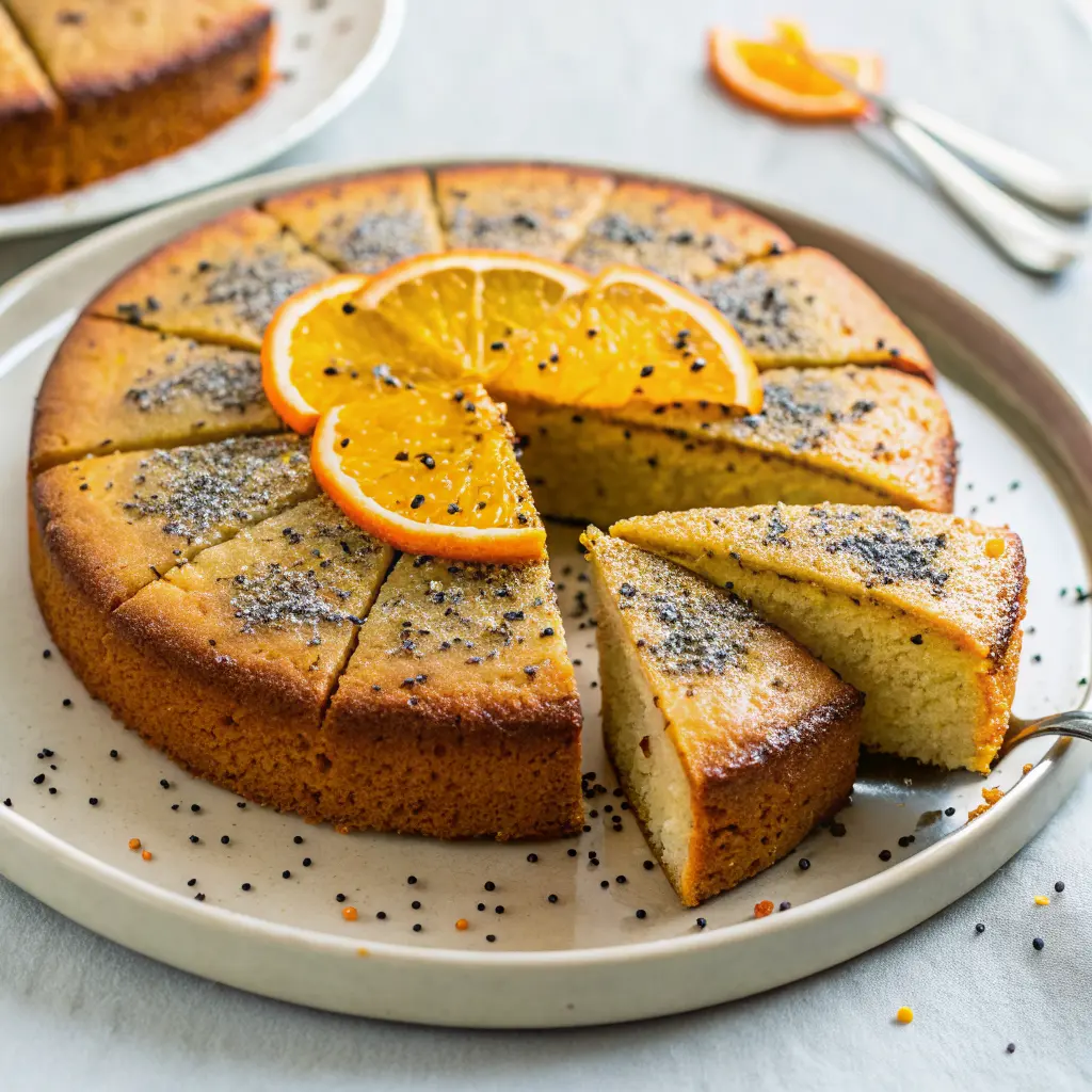 Persian Orange Cake with Cardamom and Poppy Seeds
