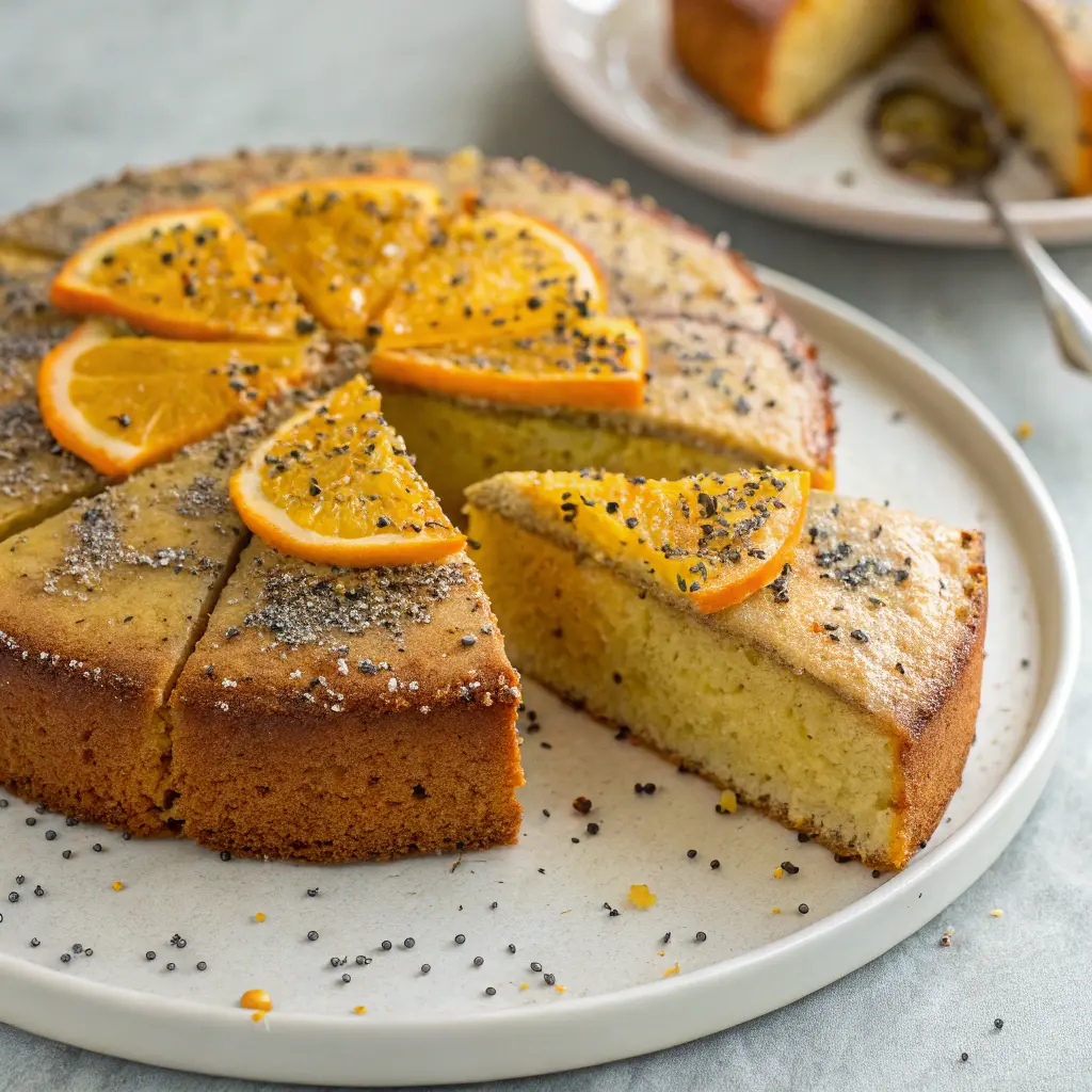 Persian Orange Cake with Cardamom and Poppy Seeds