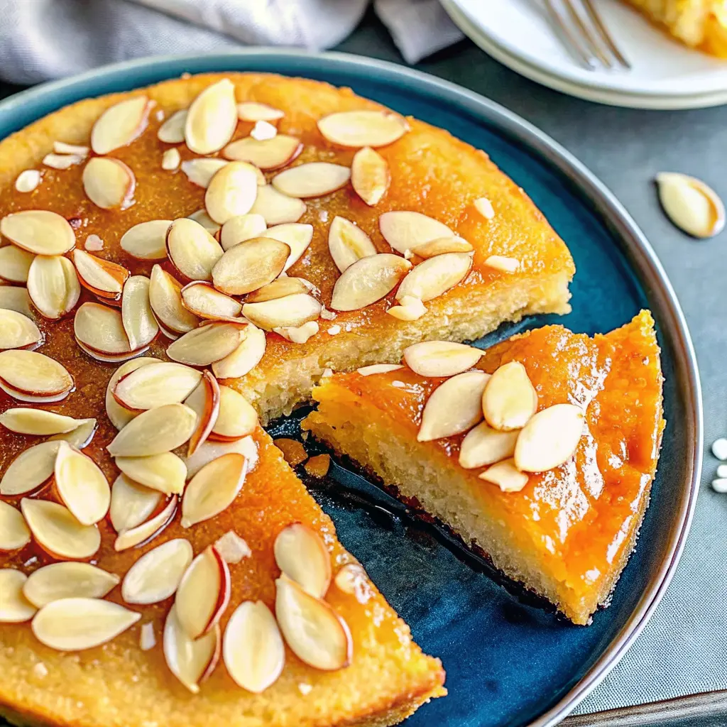 Basbousa with Almonds