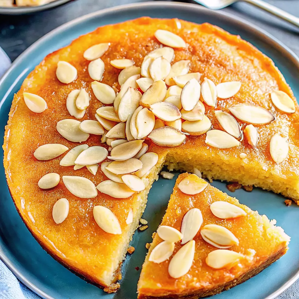 Basbousa with Almonds