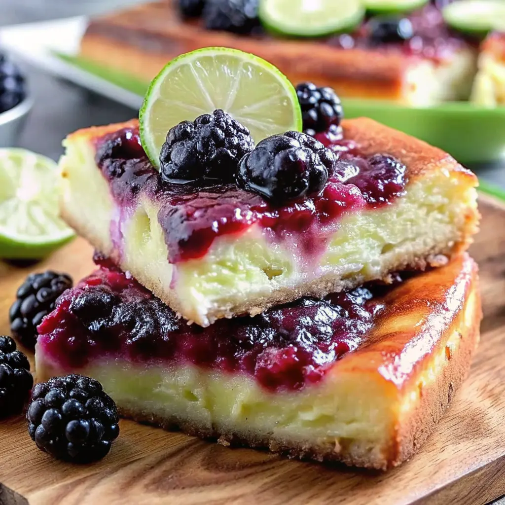 Blackberry Cheesecake Danish Lime glaze on a baking tray