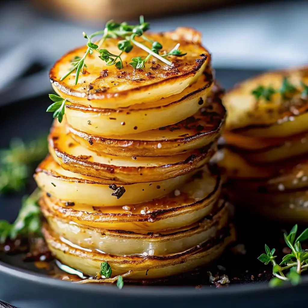 Herbed Parmesan Potato Stacks