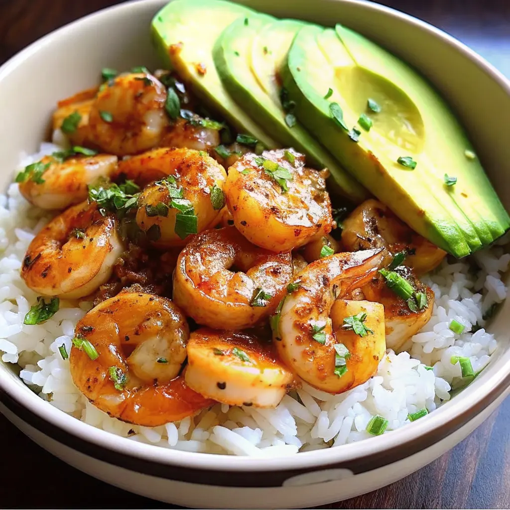 Honey Lime Shrimp with Avocado Rice