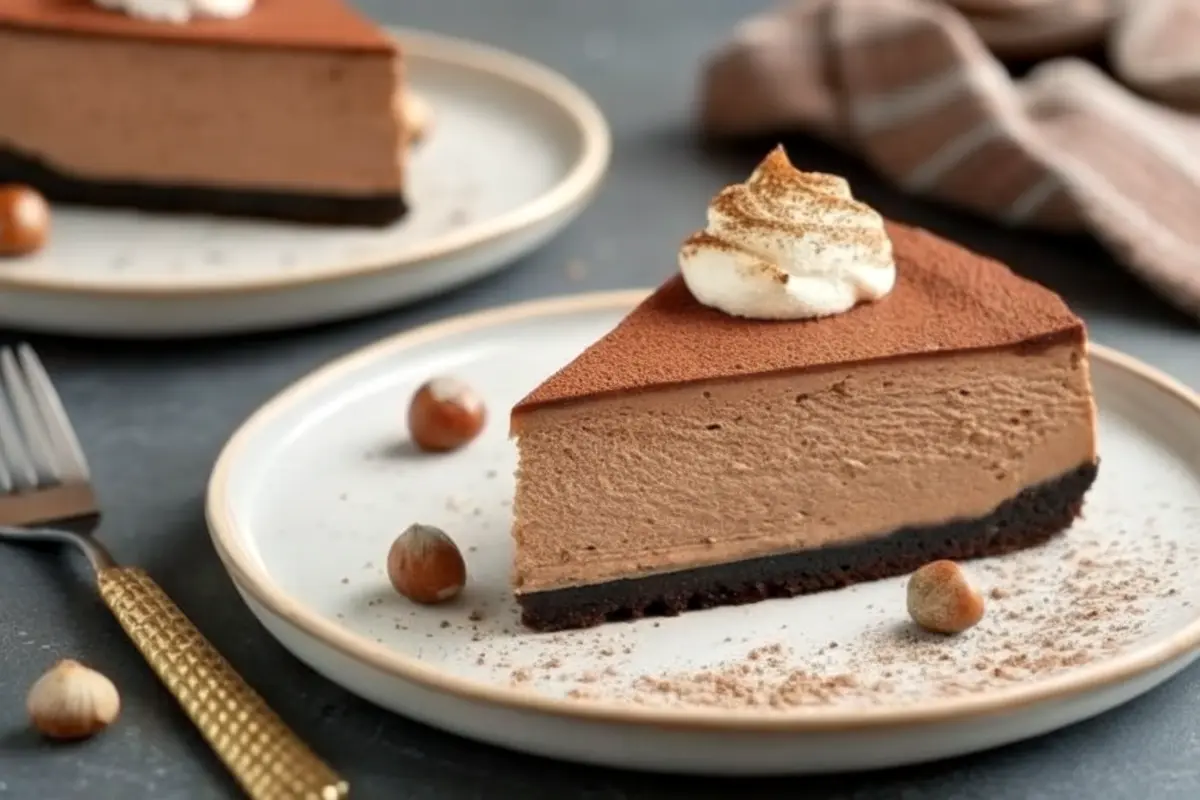 No-bake Nutella cheesecake Recipe with Oreo crust