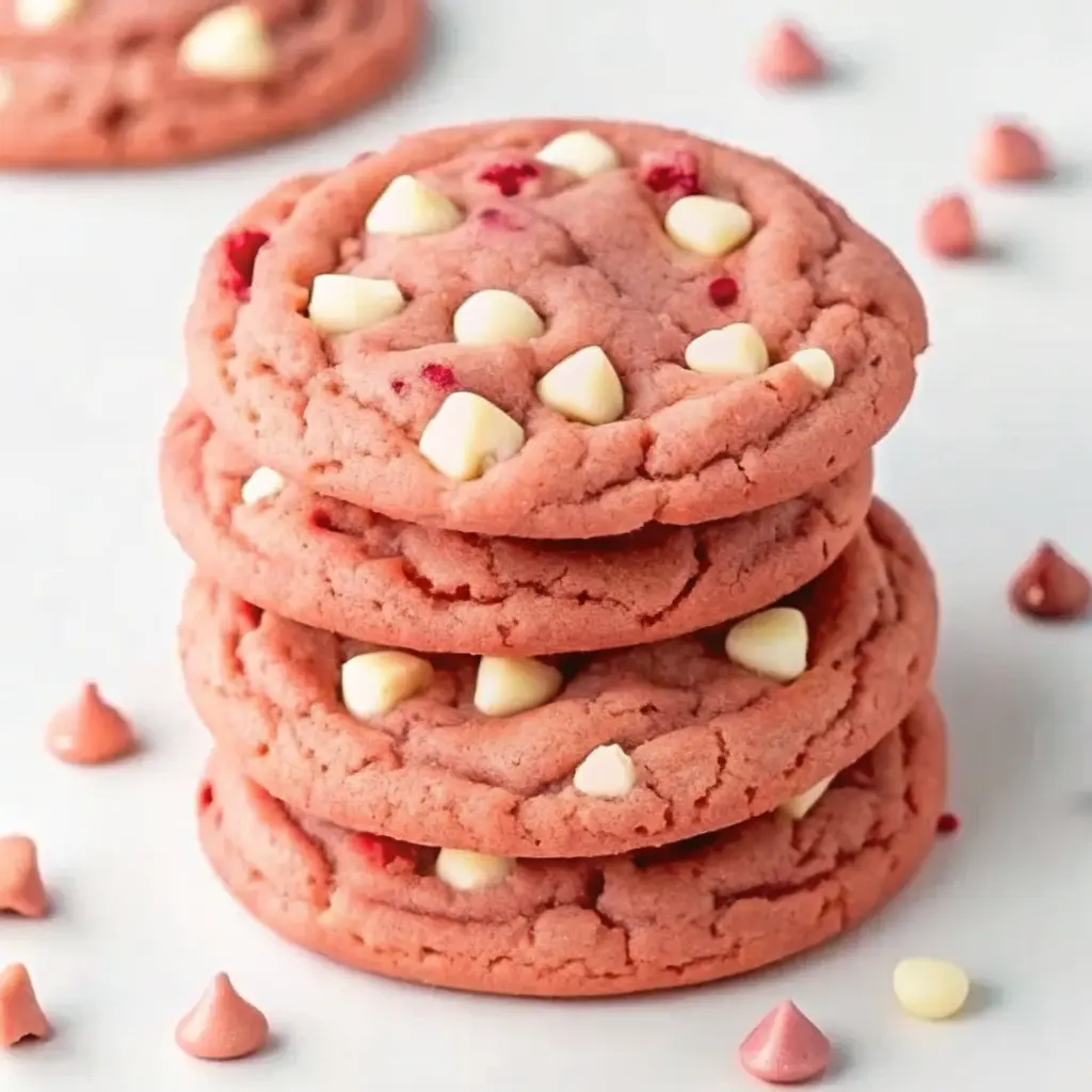 Strawberry White Chocolate Chip Cookies