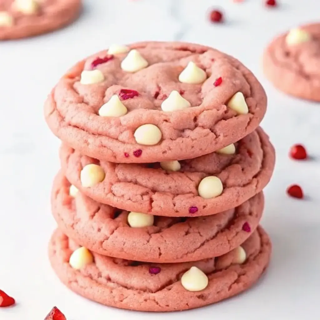 Strawberry White Chocolate Chip Cookies