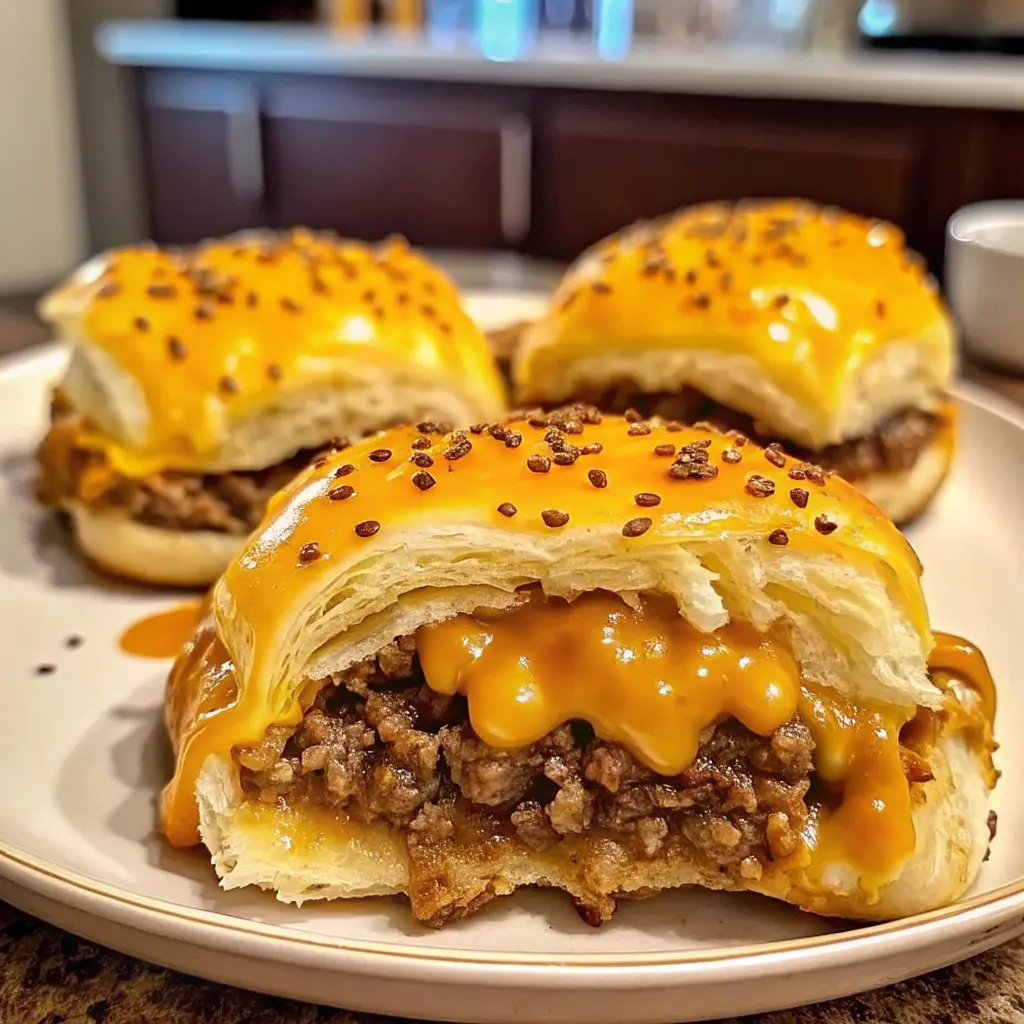 Cheesy Beef Biscuit Bombs
