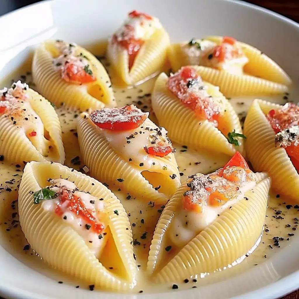 Creamy Lobster Stuffed Shells