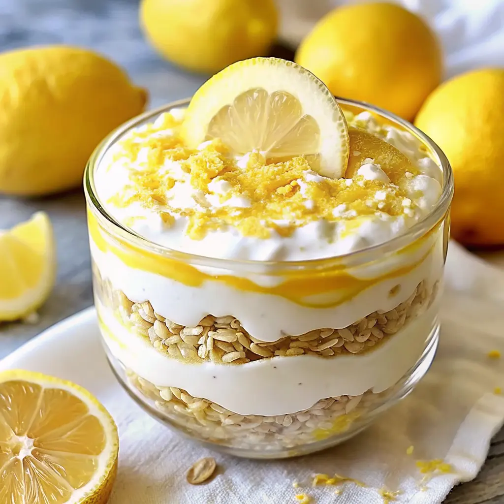 Lemon Cheesecake Overnight Oats