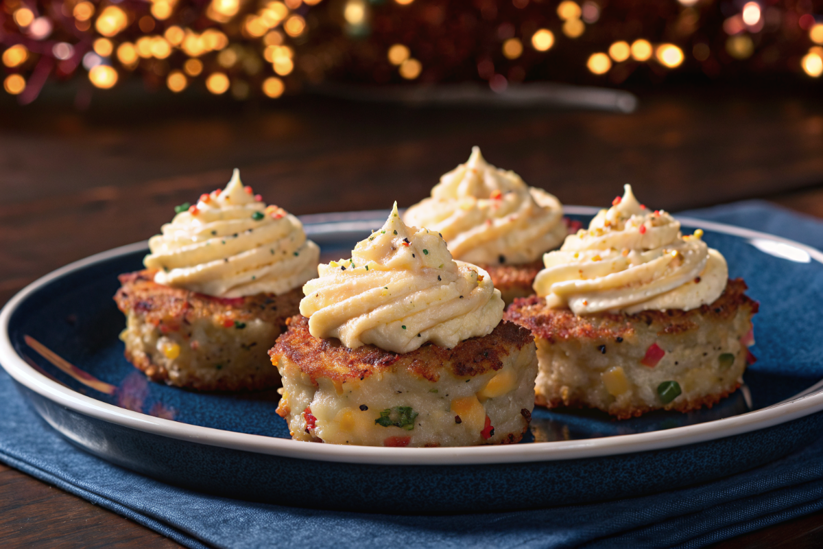 Lemon & Green Onion Crab Cakes with Spicy Mustard Aioli